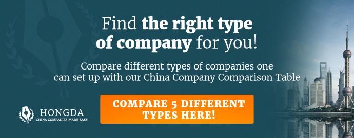 China company comparison table CTA