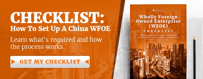 Hongda WFOE checklist 2016