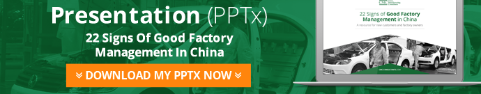22 Signs Of Good Factory Management in China presentation